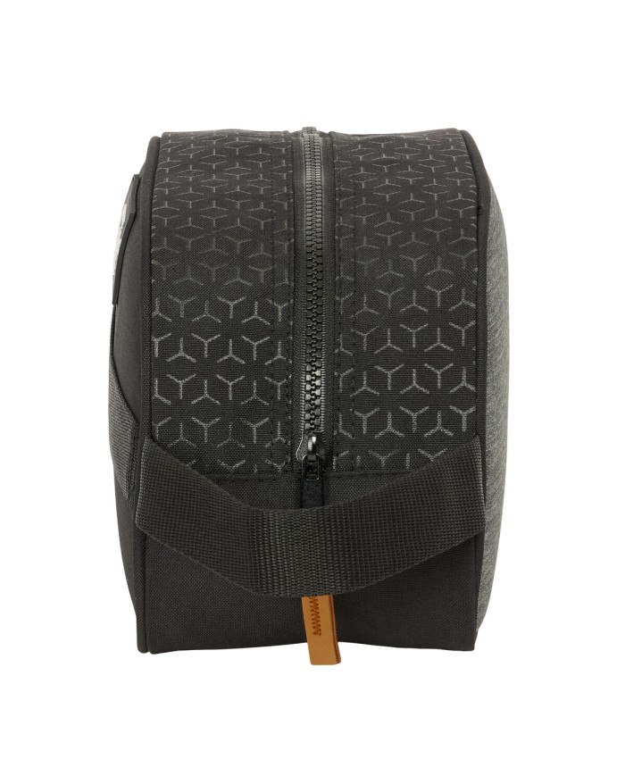 Necessaire da Viaggio BlackFit8 Old school Nero Grigio Riciclabile 26 x 15 x 12 cm Necessaire da Viaggio BlackFit8 Old school Nero Grigio Riciclabile 26 x 15 x 12 cm