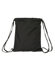 Zainetto con Cordini BlackFit8 Old school Nero Grigio 35 x 40 x 1 cm