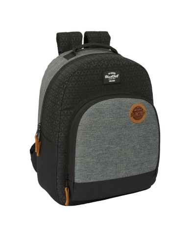 Zaino Scuola BlackFit8 Old school Nero Grigio 32 x 42 x 15 cm Zaino Scuola BlackFit8 Old school Nero Grigio 32 x 42 x 15 cm