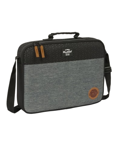 Borsa per la scuola BlackFit8 Old school Nero Grigio 38 x 28 x 6 cm Borsa per la scuola BlackFit8 Old school Nero Grigio 38 x 28 x 6 cm