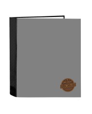Raccoglitore ad anelli BlackFit8 Old school Nero Grigio A4 27 x 33 x 6 cm Raccoglitore ad anelli BlackFit8 Old school Nero Grigio A4 27 x 33 x 6 cm