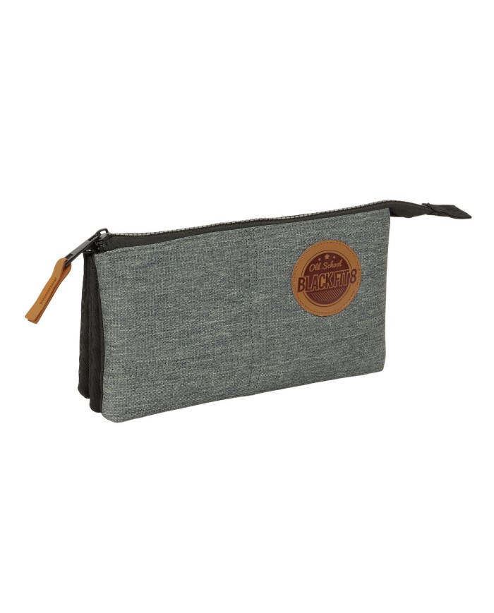 Necessaire BlackFit8 Old school Nero Grigio 22 x 12 x 3 cm