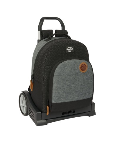 Trolley per la Scuola BlackFit8 Old school Nero Grigio 32 x 42 x 15 cm Trolley per la Scuola BlackFit8 Old school Nero Grigio 32 x 42 x 15 cm