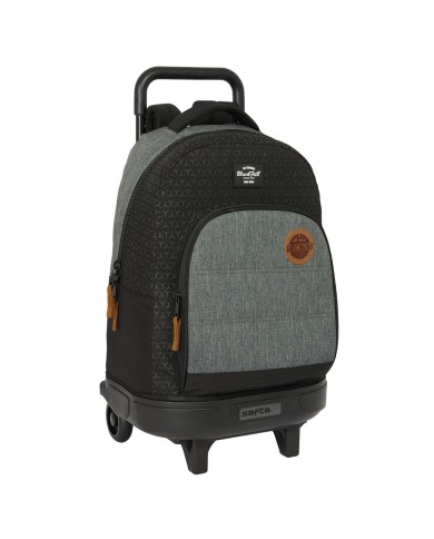 Trolley per la Scuola BlackFit8 Old school Nero Grigio 33 x 45 x 22 cm Trolley per la Scuola BlackFit8 Old school Nero Grigio 33 x 45 x 22 cm