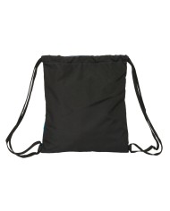 Zainetto con Cordini BlackFit8 California Azzurro Nero 35 x 40 x 1 cm