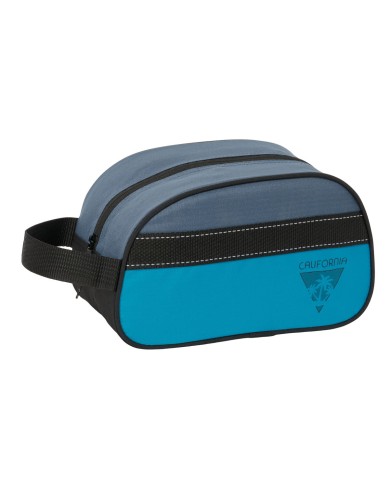 Necessaire da Viaggio BlackFit8 California Azzurro Nero Riciclabile 26 x 15 x 12 cm Necessaire da Viaggio BlackFit8 California Azzurro Nero Riciclabile 26 x 15 x 12 cm