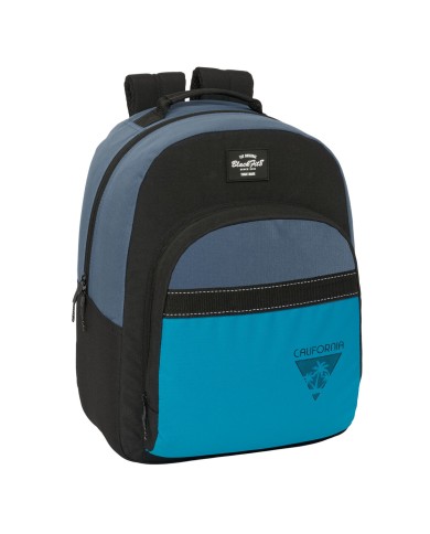 Zaino Scuola BlackFit8 California Azzurro Nero 32 x 42 x 15 cm Zaino Scuola BlackFit8 California Azzurro Nero 32 x 42 x 15 cm