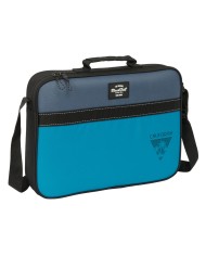 Borsa per la scuola BlackFit8 California Azzurro Nero 38 x 28 x 6 cm Borsa per la scuola BlackFit8 California Azzurro Nero 38 x 28 x 6 cm