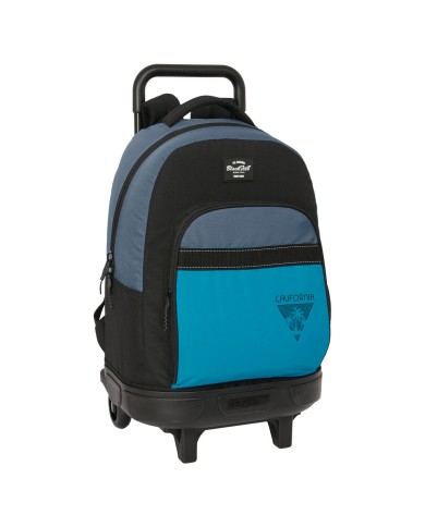 Trolley per la Scuola BlackFit8 California Azzurro Nero 33 x 45 x 22 cm Trolley per la Scuola BlackFit8 California Azzurro Nero 33 x 45 x 22 cm