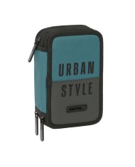 Plumier Triplo Safta Urban style Azzurro Grigio 12,5 x 19,5 x 5,5 cm 37 Pezzi Plumier Triplo Safta Urban style Azzurro Grigio 12,5 x 19,5 x 5,5 cm 37 Pezzi