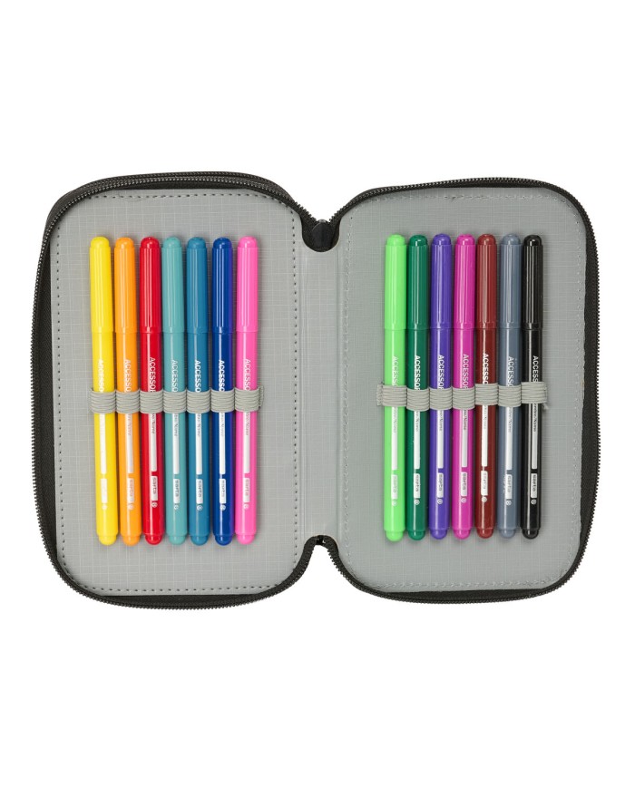 Plumier Triplo Safta Urban style Azzurro Grigio 12,5 x 19,5 x 5,5 cm 37 Pezzi Plumier Triplo Safta Urban style Azzurro Grigio 12,5 x 19,5 x 5,5 cm 37 Pezzi