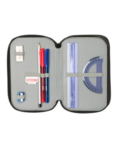 Plumier Triplo Safta Urban style Azzurro Grigio 12,5 x 19,5 x 5,5 cm 37 Pezzi Plumier Triplo Safta Urban style Azzurro Grigio 12,5 x 19,5 x 5,5 cm 37 Pezzi