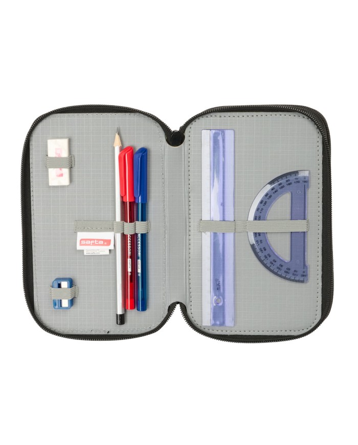 Plumier Triplo Safta Urban style Azzurro Grigio 12,5 x 19,5 x 5,5 cm 37 Pezzi Plumier Triplo Safta Urban style Azzurro Grigio 12,5 x 19,5 x 5,5 cm 37 Pezzi