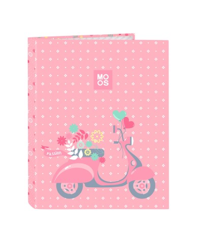 Raccoglitore ad anelli Moos Passion Multicolore A4 26.5 x 33 x 4 cm