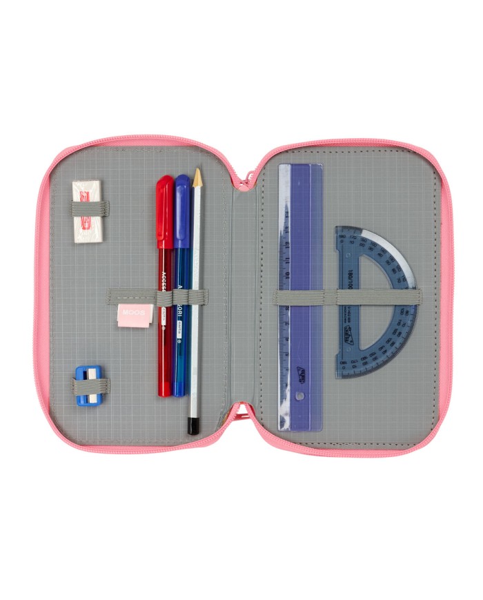 Astuccio per la Scuola con Accessori Moos Passion Multicolore 12,5 x 19,5 x 5,5 cm 37 Pezzi