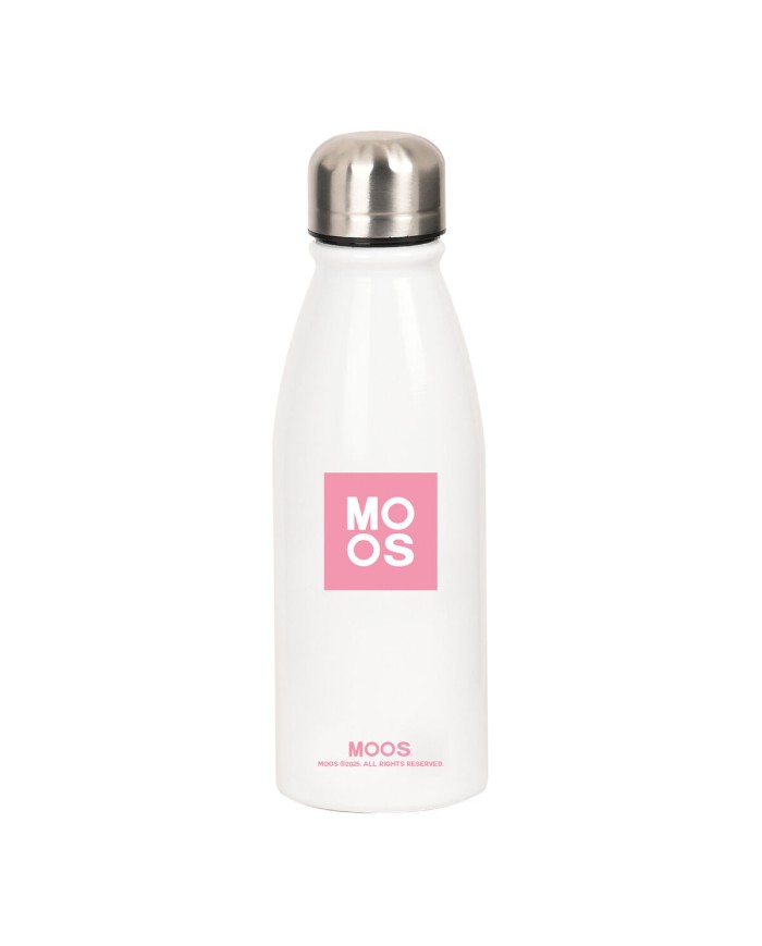 Bottiglia d'acqua Moos Passion Multicolore Poliestere Metallo Riciclato 500 ml Bottiglia d'acqua Moos Passion Multicolore Poliestere Metallo Riciclato 500 ml