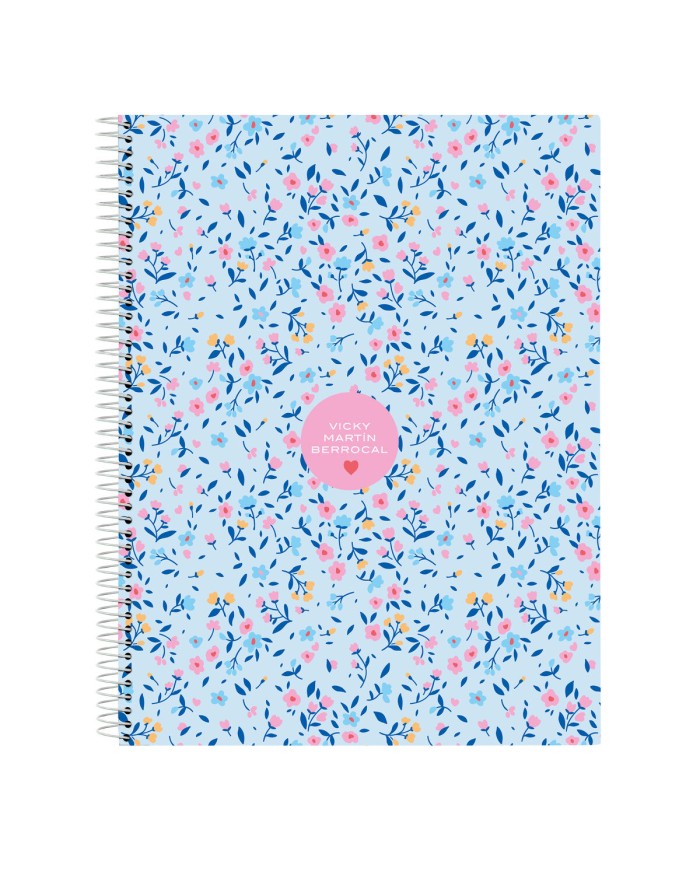 Agenda Vicky Martín Berrocal Paraíso Azzurro Rosa A4 120 Fogli
