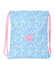 Zainetto con Cordini Benetton Damero Blu Marino 35 x 40 x 1 cm