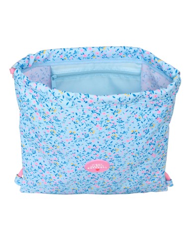 Zainetto con Cordini Vicky Martín Berrocal Paraíso Azzurro Rosa 35 x 40 x 1 cm