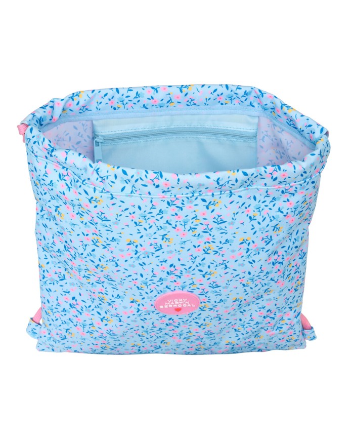 Zainetto con Cordini Vicky Martín Berrocal Paraíso Azzurro Rosa 35 x 40 x 1 cm Zainetto con Cordini Vicky Martín Berrocal Paraíso Azzurro Rosa 35 x 40 x 1 cm