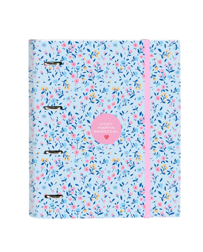 Raccoglitore ad anelli Vicky Martín Berrocal Paraíso Azzurro Rosa 27 x 32 x 3.5 cm Raccoglitore ad anelli Vicky Martín Berrocal Paraíso Azzurro Rosa 27 x 32 x 3.5 cm