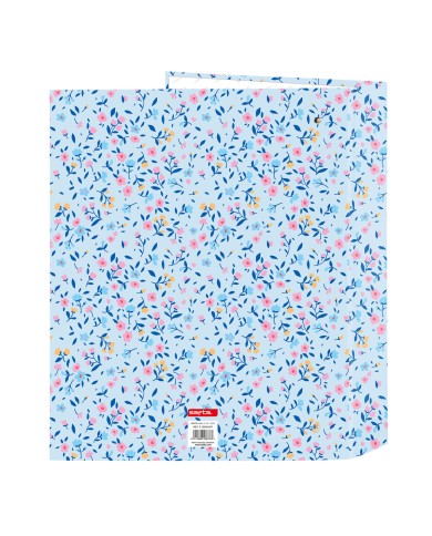 Raccoglitore ad anelli Vicky Martín Berrocal Paraíso Azzurro Rosa A4 27 x 33 x 6 cm