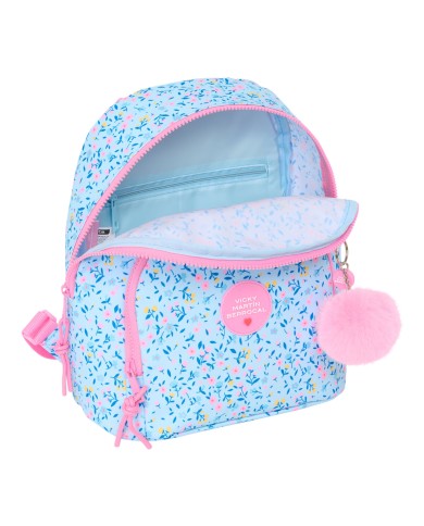 Zaino Casual Vicky Martín Berrocal Paraíso Rosa Azzurro Chiaro 25 x 30 x 13 cm