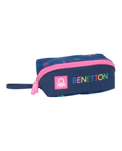 Necessaire Benetton Damero Blu Marino 20 x 8 x 8 cm Necessaire Benetton Damero Blu Marino 20 x 8 x 8 cm