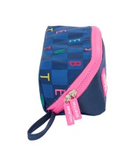Necessaire Benetton Damero Blu Marino 20 x 8 x 8 cm Necessaire Benetton Damero Blu Marino 20 x 8 x 8 cm