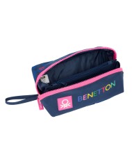 Necessaire Benetton Damero Blu Marino 20 x 8 x 8 cm Necessaire Benetton Damero Blu Marino 20 x 8 x 8 cm