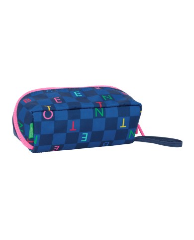 Necessaire Benetton Damero Blu Marino 20 x 8 x 8 cm Necessaire Benetton Damero Blu Marino 20 x 8 x 8 cm