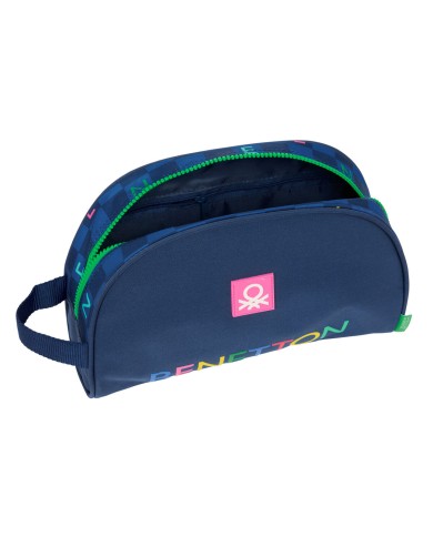 Necessaire da Viaggio Benetton Damero Blu Marino 28 x 18 x 10 cm Necessaire da Viaggio Benetton Damero Blu Marino 28 x 18 x 10 cm