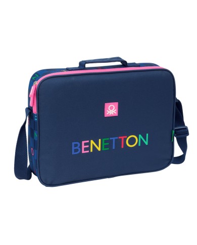 Zaino Scuola Benetton Damero Blu Marino 38 x 28 x 6 cm Zaino Scuola Benetton Damero Blu Marino 38 x 28 x 6 cm