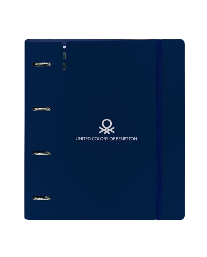 Raccoglitore ad anelli Benetton Damero Blu Marino 27 X 32 X 4 cm Raccoglitore ad anelli Benetton Damero Blu Marino 27 X 32 X 4 cm