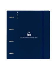 Raccoglitore ad anelli Benetton Damero Blu Marino 27 x 32 x 3.5 cm Raccoglitore ad anelli Benetton Damero Blu Marino 27 x 32 x 3.5 cm