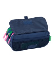 Necessaire Benetton Damero Blu Marino 21,5 x 10 x 8 cm Necessaire Benetton Damero Blu Marino 21,5 x 10 x 8 cm