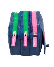 Necessaire Benetton Damero Blu Marino 21,5 x 10 x 8 cm Necessaire Benetton Damero Blu Marino 21,5 x 10 x 8 cm