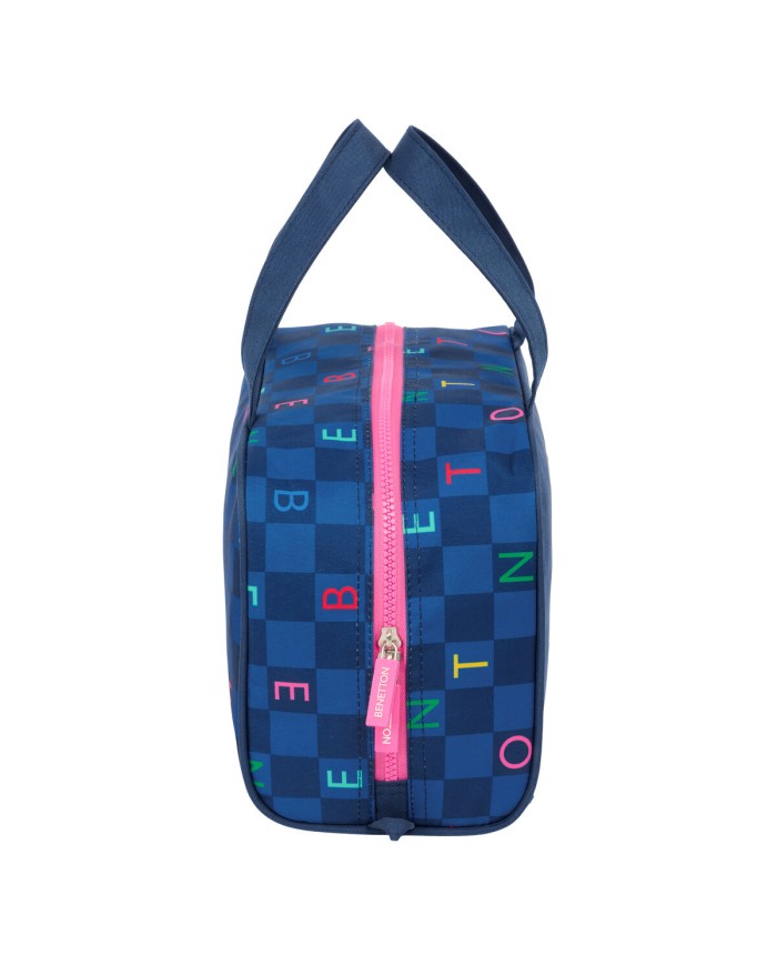 Necessaire da Viaggio Benetton Damero Blu Marino 31 x 14 x 19 cm Necessaire da Viaggio Benetton Damero Blu Marino 31 x 14 x 19 cm