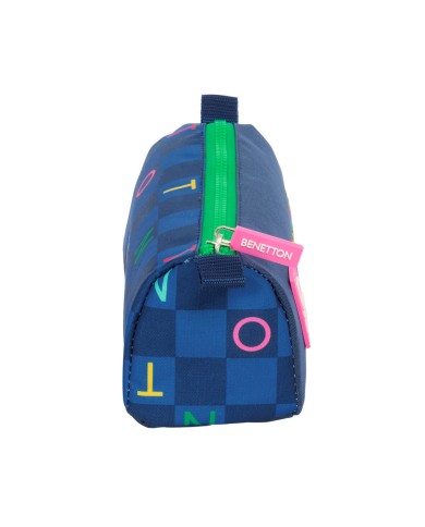 Necessaire Benetton Damero Blu Marino 21 x 8 x 7 cm Necessaire Benetton Damero Blu Marino 21 x 8 x 7 cm