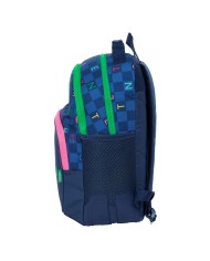 Zaino Scuola Benetton Damero Blu Marino 32 x 42 x 15 cm Zaino Scuola Benetton Damero Blu Marino 32 x 42 x 15 cm