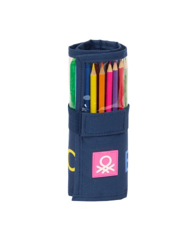 Necessaire Benetton Damero Blu Marino 7 x 20 x 7 cm 27 Pezzi Necessaire Benetton Damero Blu Marino 7 x 20 x 7 cm 27 Pezzi