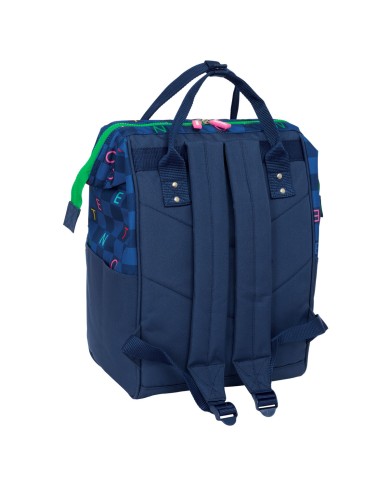 Zaino Scuola Benetton benetton Blu Marino 27 x 40 x 19 cm Zaino Scuola Benetton benetton Blu Marino 27 x 40 x 19 cm