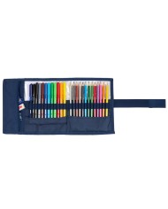 Necessaire Benetton Damero Blu Marino 7 x 20 x 7 cm 27 Pezzi Necessaire Benetton Damero Blu Marino 7 x 20 x 7 cm 27 Pezzi