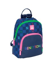 Zaino Benetton Damero Blu Marino 25 x 30 x 13 cm Zaino Benetton Damero Blu Marino 25 x 30 x 13 cm