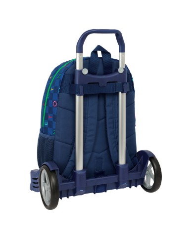Trolley per la Scuola Benetton Damero Blu Marino 30 x 46 x 14 cm Trolley per la Scuola Benetton Damero Blu Marino 30 x 46 x 14 cm