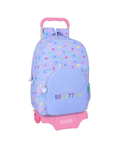 Trolley per la Scuola Benetton Lila Lilla 30 x 46 x 14 cm Trolley per la Scuola Benetton Lila Lilla 30 x 46 x 14 cm