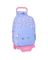 Zaino Scuola Benetton Lila Lilla 38 x 28 x 6 cm Zaino Scuola Benetton Lila Lilla 38 x 28 x 6 cm