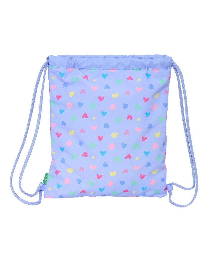 Zainetto con Cordini Benetton Lila Lilla 35 x 40 x 1 cm