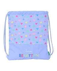 Zainetto con Cordini Benetton Lila Lilla 35 x 40 x 1 cm