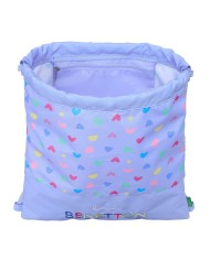 Zainetto con Cordini Benetton Lila Lilla 35 x 40 x 1 cm